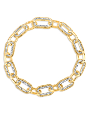 Diamond Link Bracelet in 18K Yellow Gold, 2.3 ct. t.w.