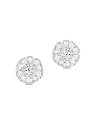 Harakh Diamond Stud Earrings in 18K White Gold, 4.4 ct. t. w.