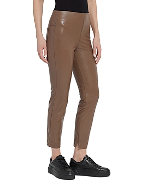 Katherine Faux Leather Skinny Cropped Pants