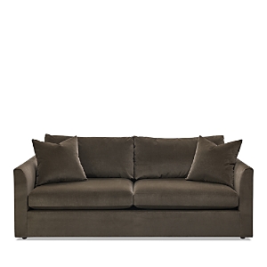 Massoud Lucas Two Cushion Sofa In Banks Charcoal