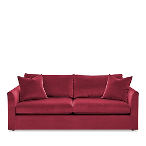 Massoud Lucas Two Cushion Sofa In Banks Lipstick