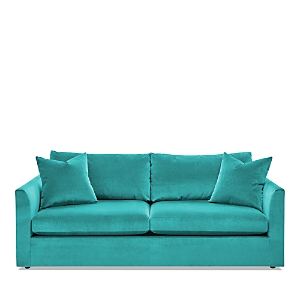 Massoud Lucas Two Cushion Sofa In Banks Turquoise