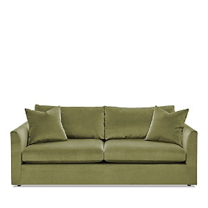 Massoud Lucas Two Cushion Sofa In Banks Zucchini