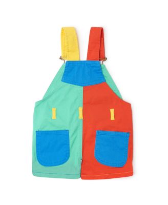  Unisex Colorblock Overall Shorts