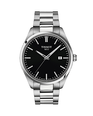 Shop Tissot Pr 100 Watch, 40mm In Black/silver