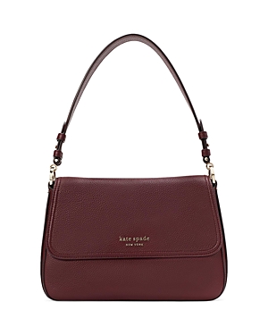 KATE SPADE KATE SPADE NEW YORK HUDSON PEBBLED LEATHER MEDIUM CONVERTIBLE FLAP SHOULDER BAG