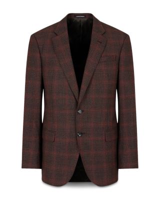 Plaid Single Breasted Blazer