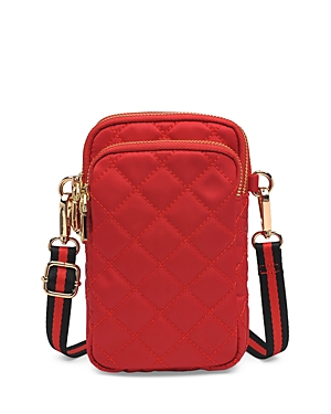 Sol & Selene Divide & Conquer Quilted Crossbody In Red