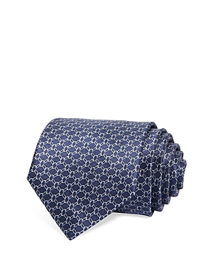 The Men's Store At Bloomingdale's Chain Link Silk Classic Tie - 100% Exclusive In Navy