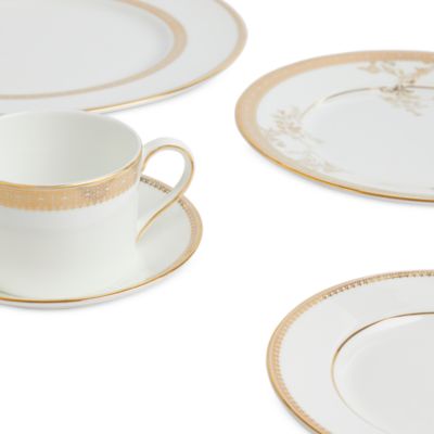 Vera Wang Lace Gold 10 Piece Dinnerware Set, Service for 2