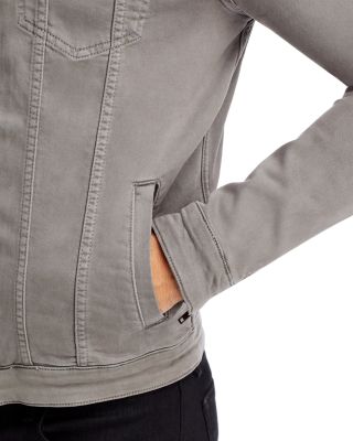 Hooded Zip-Front Knit Jacket