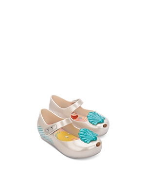 Mini Melissa Kids' Girls' Ultragirl + Little Mermaid Slip On Ballet Shoes - Toddler In Pearly Blue