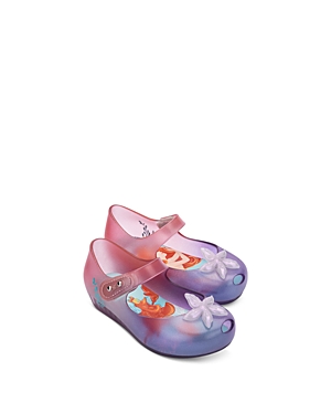 Mini Melissa Kids' Girls' Ultragirl + Little Mermaid Slip On Ballet Shoes - Toddler In Clear/purple