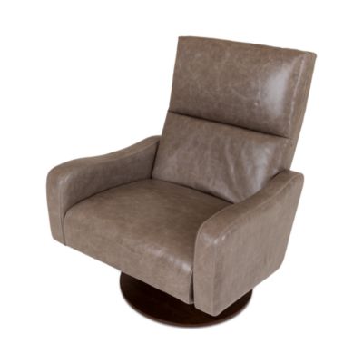 Remi Leather Swivel Recliner