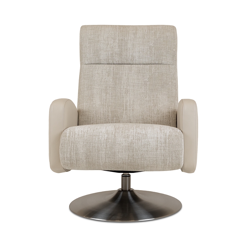 American Leather Sterling Comfort Relax Reclining Chair In Prescott Cream/bison White