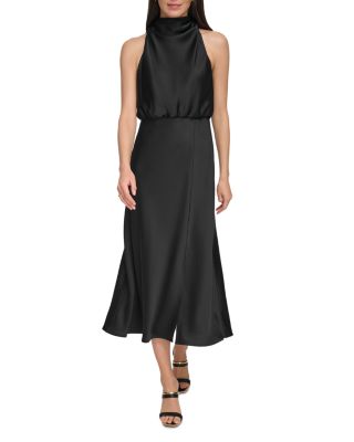 black dkny dress Chiano Long Sleeve Dress | Black & Silver