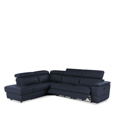 Ronaldo 3-Piece Power Reclining Leather Sectional