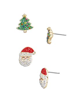 Pave Santa Christmas Earring Kit