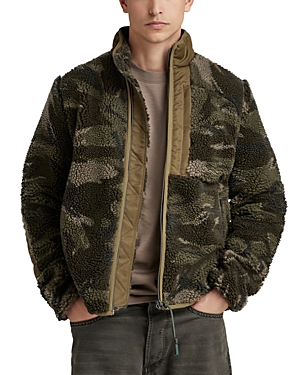 G-star Raw Men's G-star Camouflage Fleece Jacket In Turf Woodland
