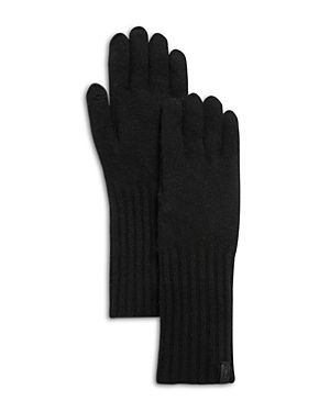 Vince Boiled Cashmere Gloves In Black