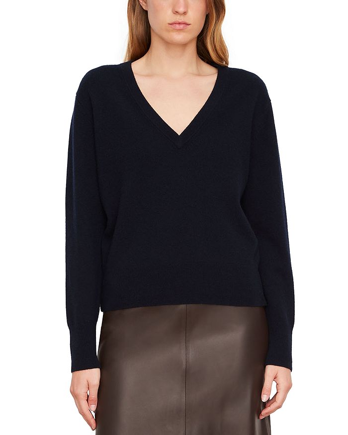 Vince Wool Blend V Neck Sweater Bloomingdale s