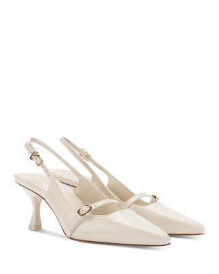 Larroudé - Women's Ines Pointed Toe Slingback Pumps