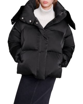 Maje Oversized Quilted Puffer Jacket Bloomingdale s