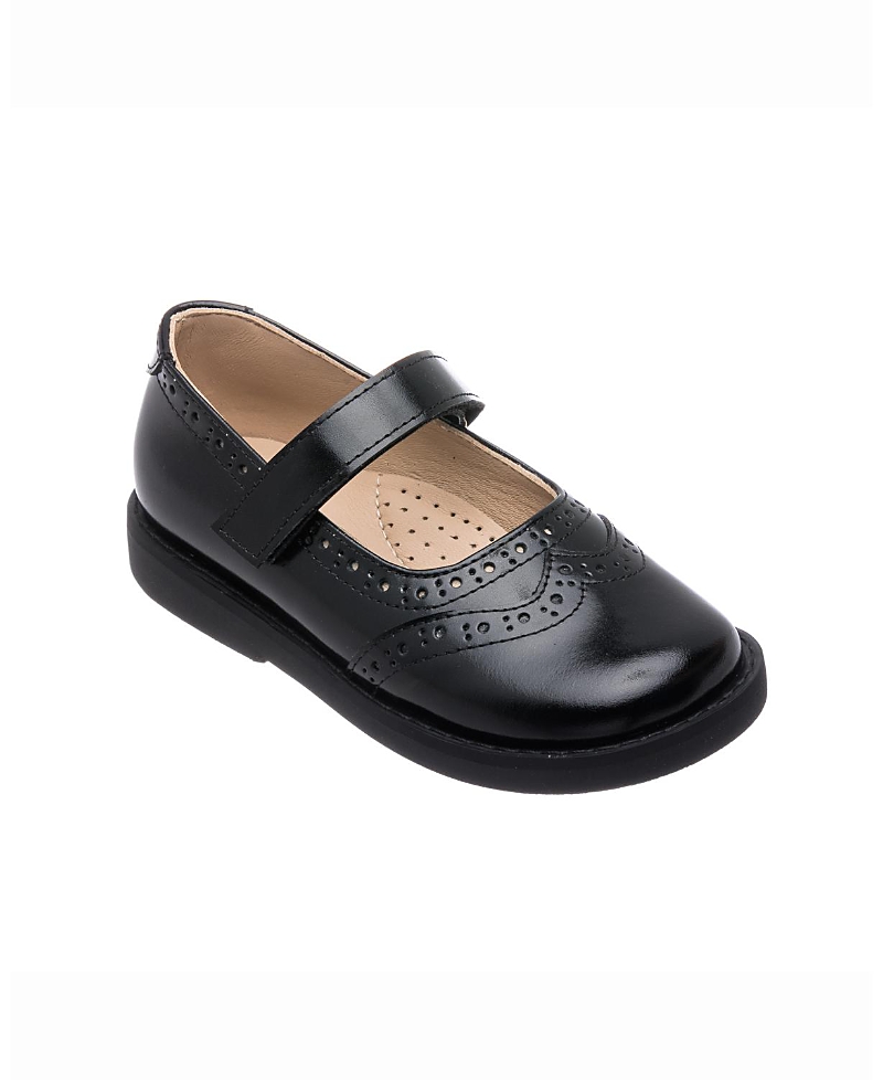 Elephantito Girl's Spectator Perforated Mary Jane Shoes, Baby/toddler/kids In Black