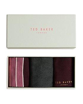 Ted Baker - Dudes Patterned Socks, 3 Pack