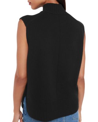 Funnel Neck Knit Tank Top