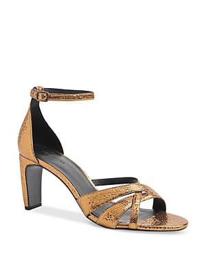 Whistles Women's Hailey Strappy High Heel Sandals In Gold/multi