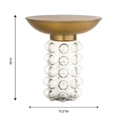  Bubble Glass Side Table