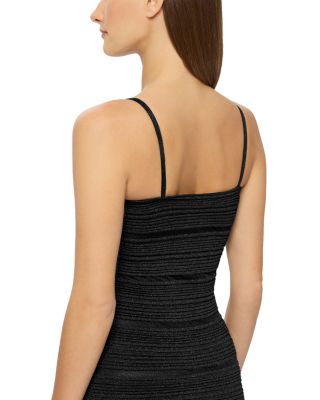 Sleeveless Stitched Bandage Gown