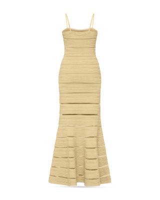 Sleeveless Stitched Bandage Gown