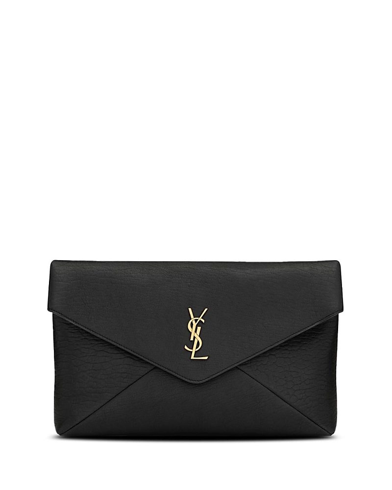 Saint Laurent Cassandre Large Envelope Pouch in Lambskin