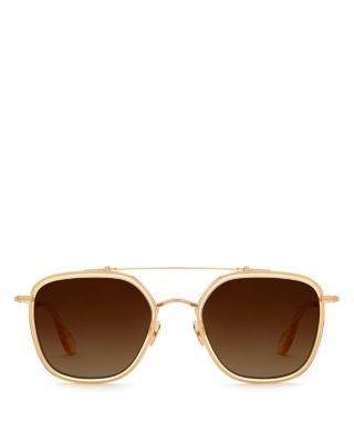 Austin Champagne Aviator Sunglasses, 52mm