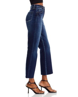 Kendra High Rise Cropped Flare Jeans in Columbia