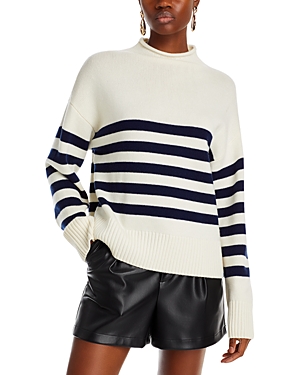 Kule The Gemini Two Sided Stripe Sweater In Wlnt Nvyw