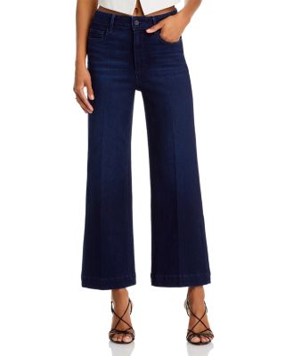 PAIGE - Anessa High Rise Wide Leg Ankle Jeans in Sussex