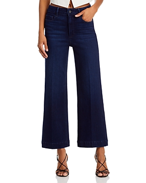 Shop Paige Anessa High Rise Wide Leg Ankle Jeans In Sussex