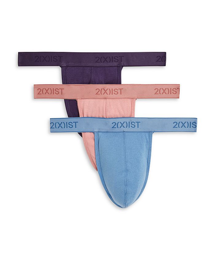 2(x)ist Cotton Thong, Pack Of 3 In Tattoo/top O The Morning/pressed Rose