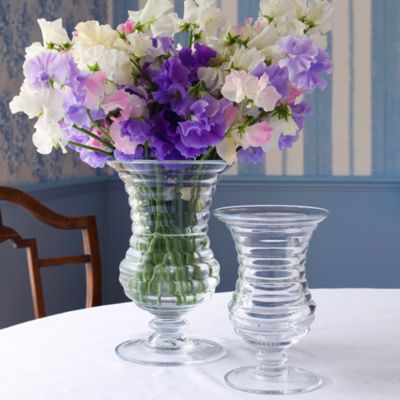 Ripples 11&amp;quot; Footed Flower Vase