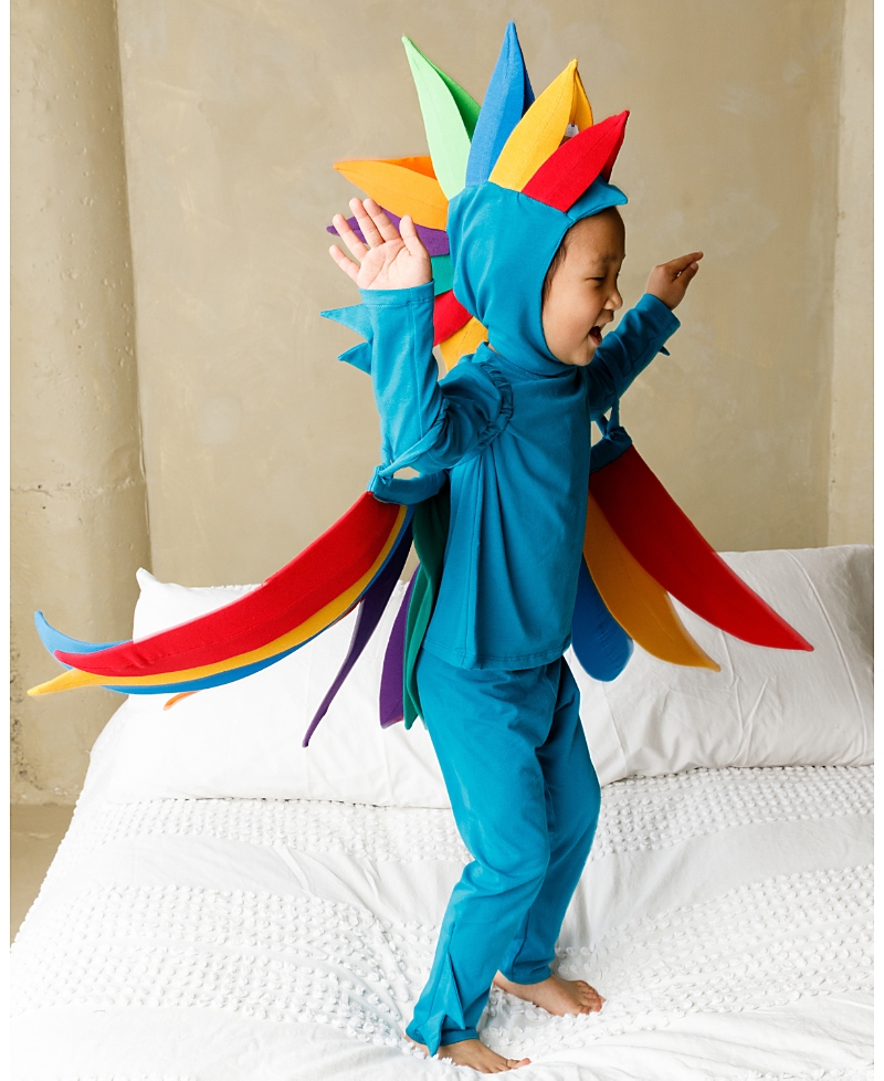 Band Of The Wild Rainbow Bird Pajama Costume - Little Kid, Big Kid
