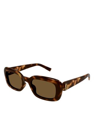 Saint Laurent Monogram Perle Rectangular Sunglasses, 53mm