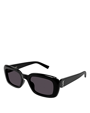 Saint Laurent Monogram Perle Rectangular Sunglasses, 53mm