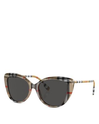 Cat Eye Check Sunglasses, 54mm
