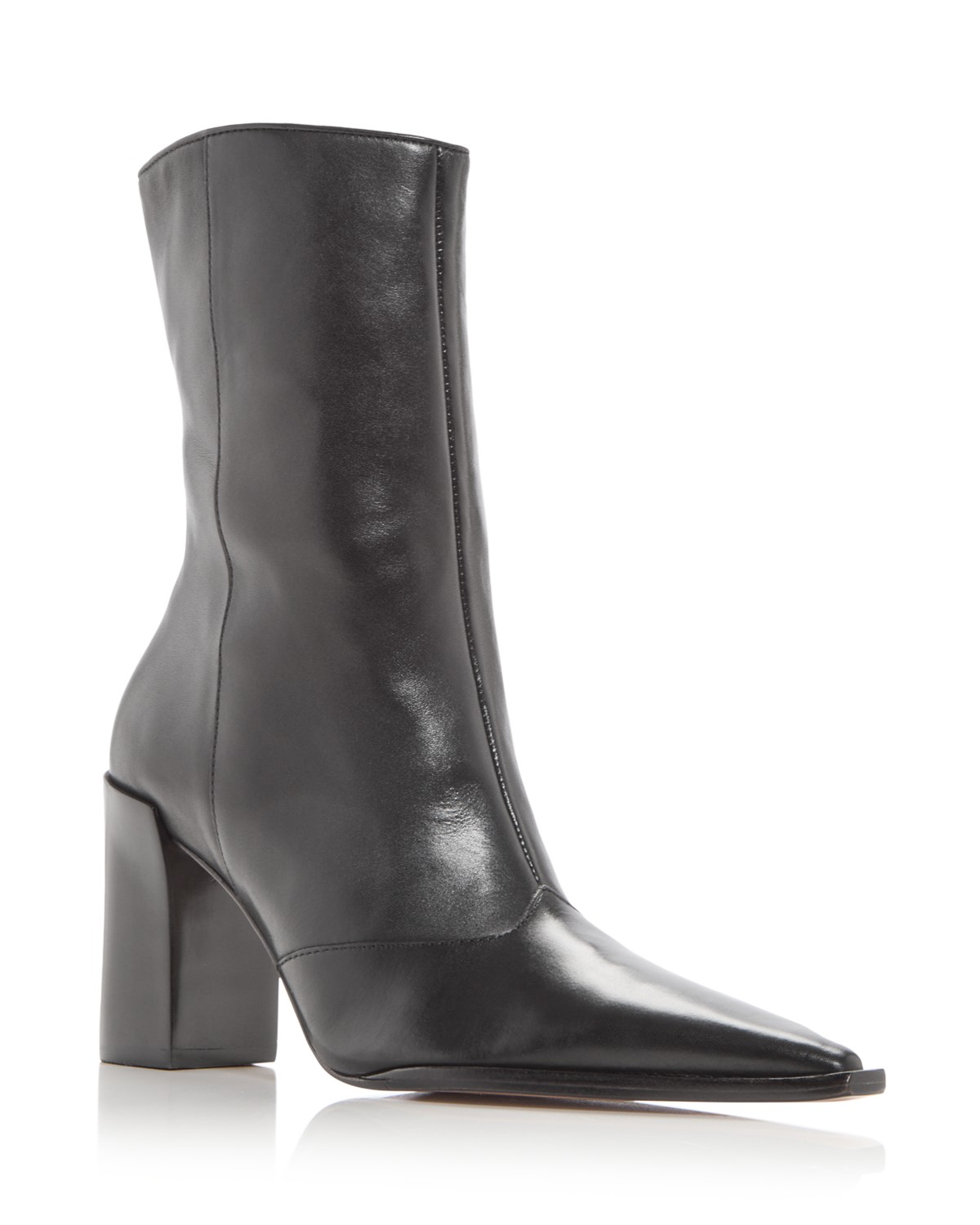 Raffaela Pointed Toe High Block Heel Booties