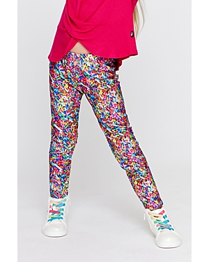 Shop Terez Girls' Rainbow Sprinkles Leggings - Little Kid, Big Kid In Multi