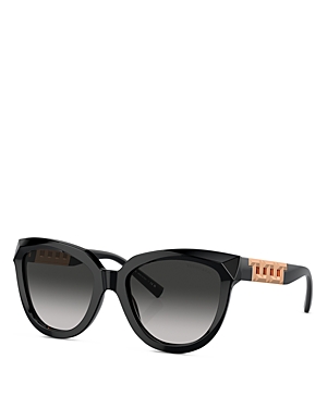 Tiffany & Co Tiffany T Cat Eye Sunglasses, 53mm In Black/gray Gradient