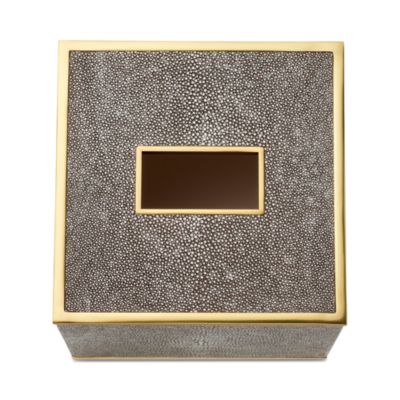 Faux Shagreen Tissue Box Cover